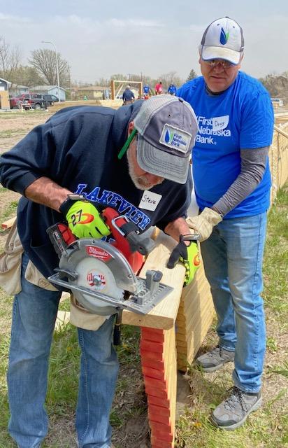 Doug and Steve at the Columbus Habitat for Humanity